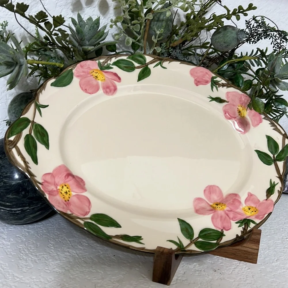 Franciscan Desert Rose 14” Oval Serving Platter Pre-Owned - Picture 3 of 6